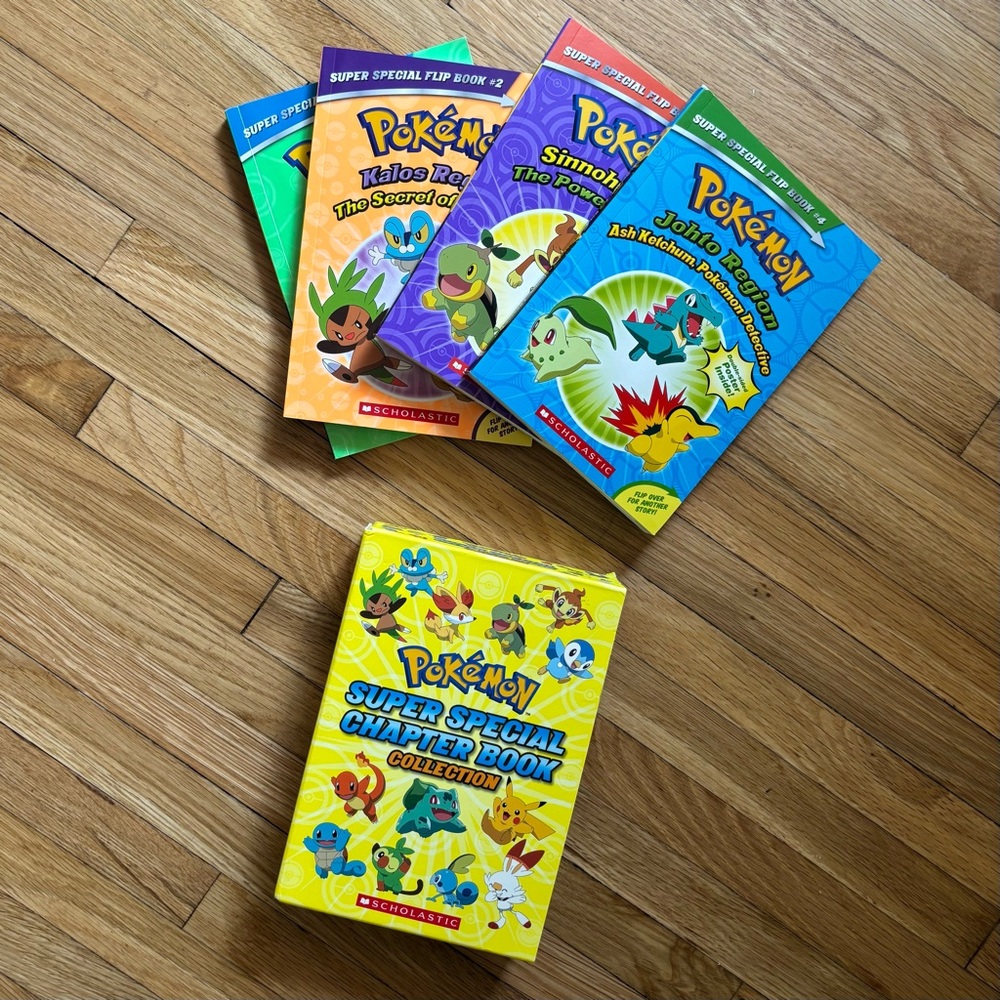 Pokémon Super Special Character 4 Book Collection Box Set - Ages 7-10 -Paperback